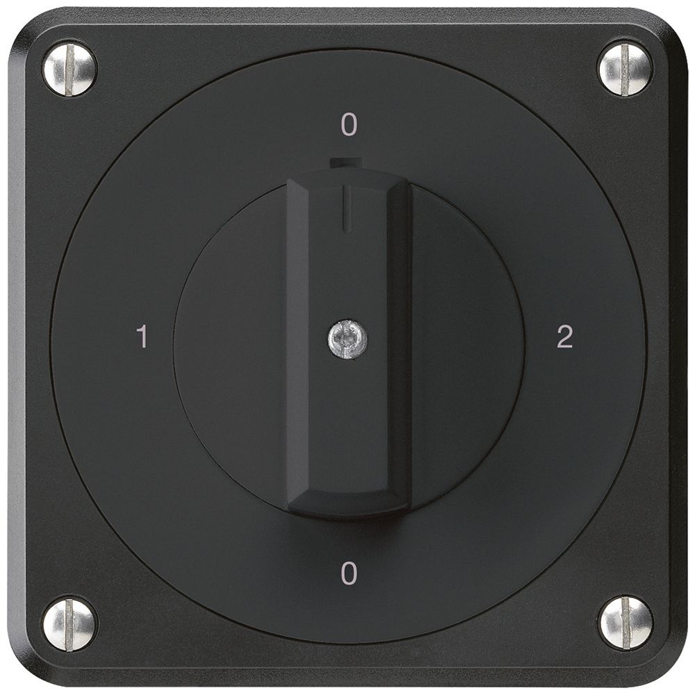 UP-Drehschalter robusto IP55 S2/1P schwarz für Kombination