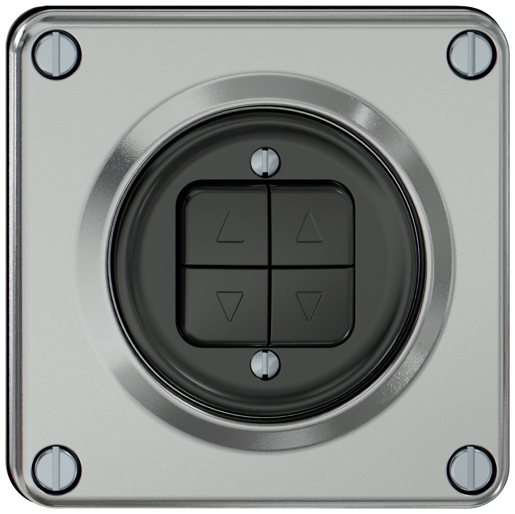 Storenschalter ELEMENT 1P 4 Tasten aluminium