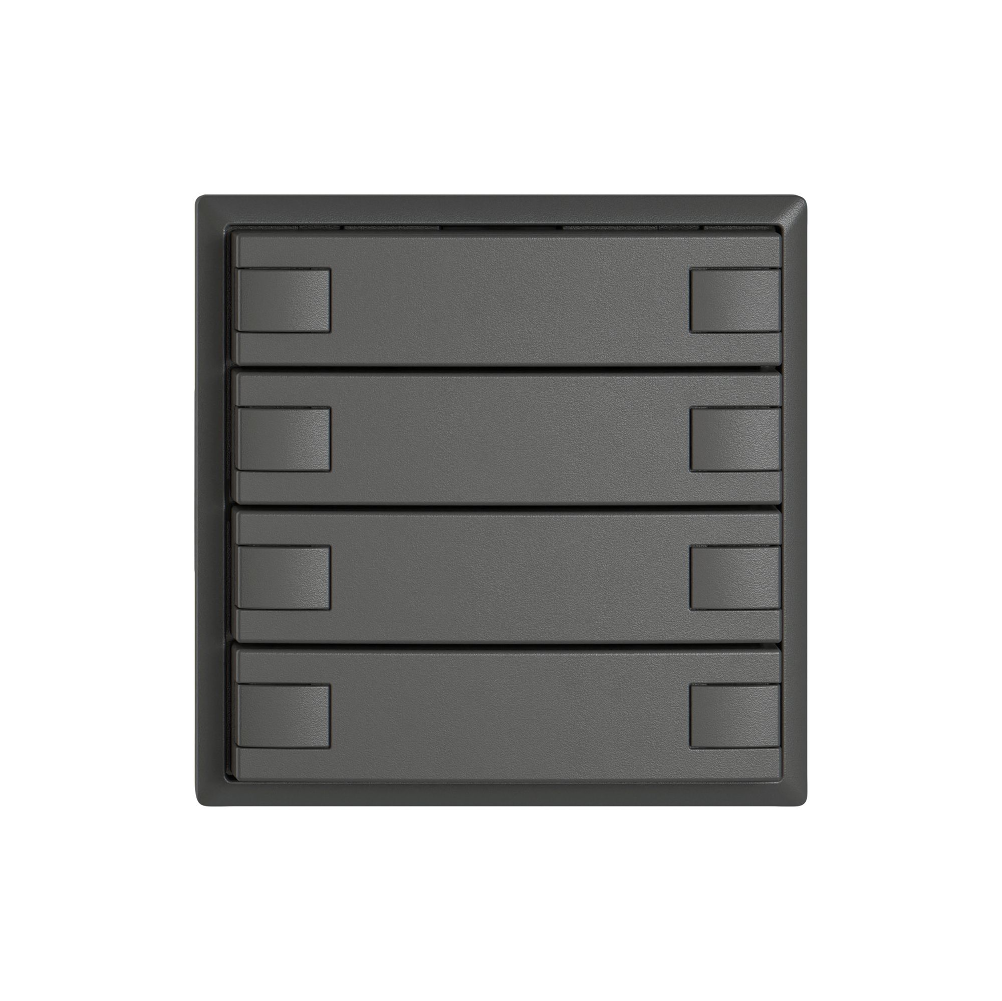 Poussoir KNX RGB EDIZIO.liv SNAPFIX® capteur temp.s.LED 4× comm.2T grf