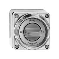 Drehschalter nass 0-Hand-0-Automat 2/1P Al natur