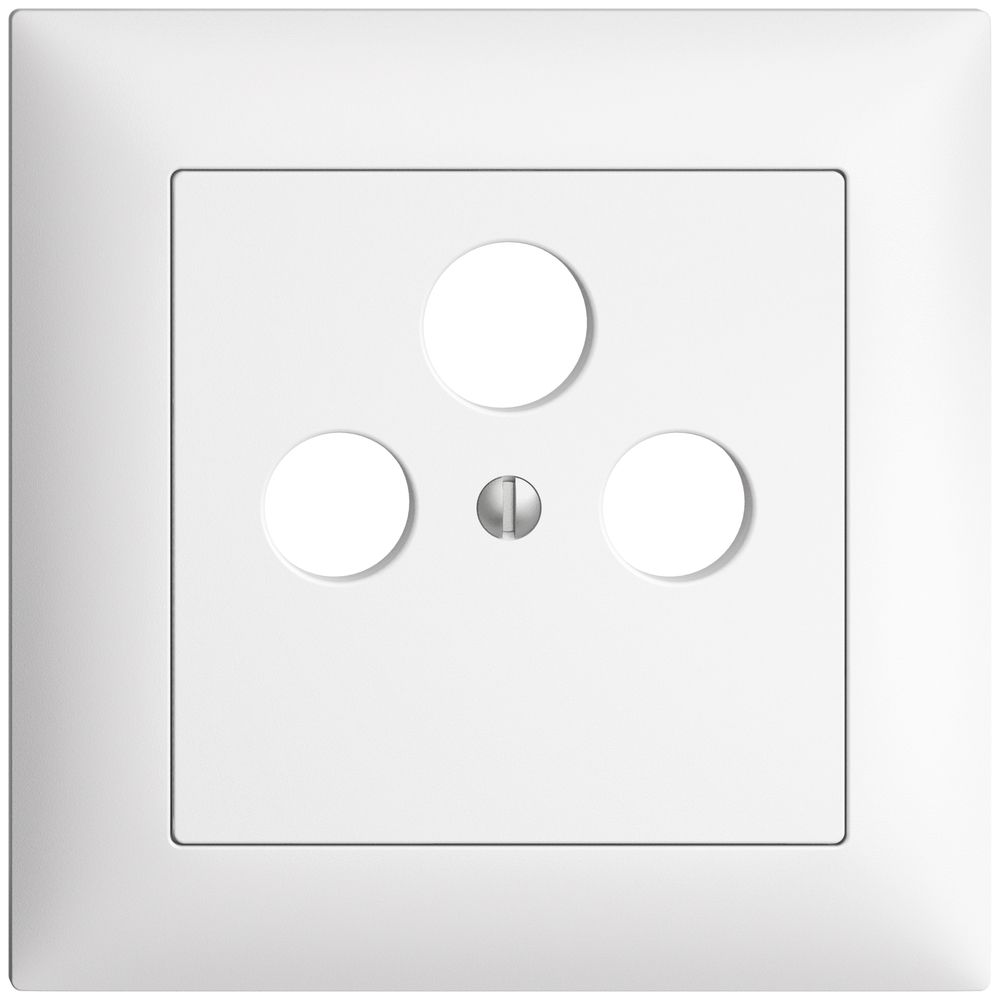 UP-Frontset EDIZIOdue weiss 88×88mm