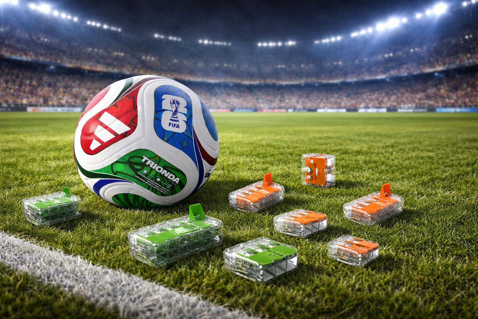 Jeu de bornes de connexion WAGO Profi Set 1×ADIDAS FIFA 26 Trionda League