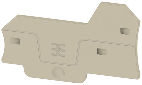 Abschlussplatte Weidmüller ALEP 3C 2.5mm² 66.3×40.5×2.1mm beige