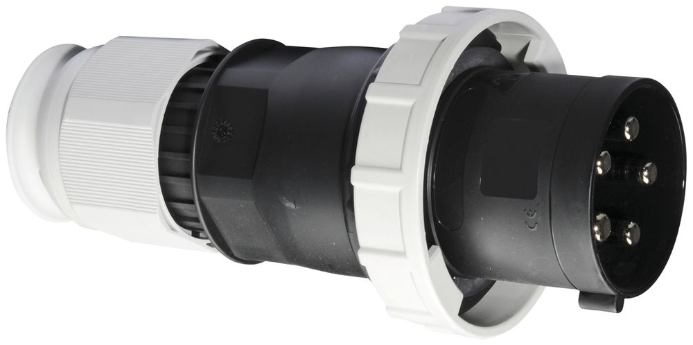 Fiche mobile CEE Bals 5P 125A 500V 7h noir IP67 nic.born.à vis