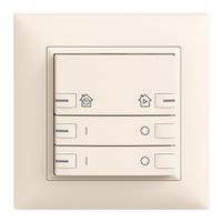 UP-Frontset EDIZIOdue zeptrionAIR ON/OFF 2K mit Bez. mit LED crema