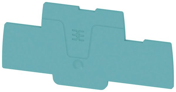 Piastra terminale Weidmüller SEP 2T 2.5mm² 2.1mm V0 blu