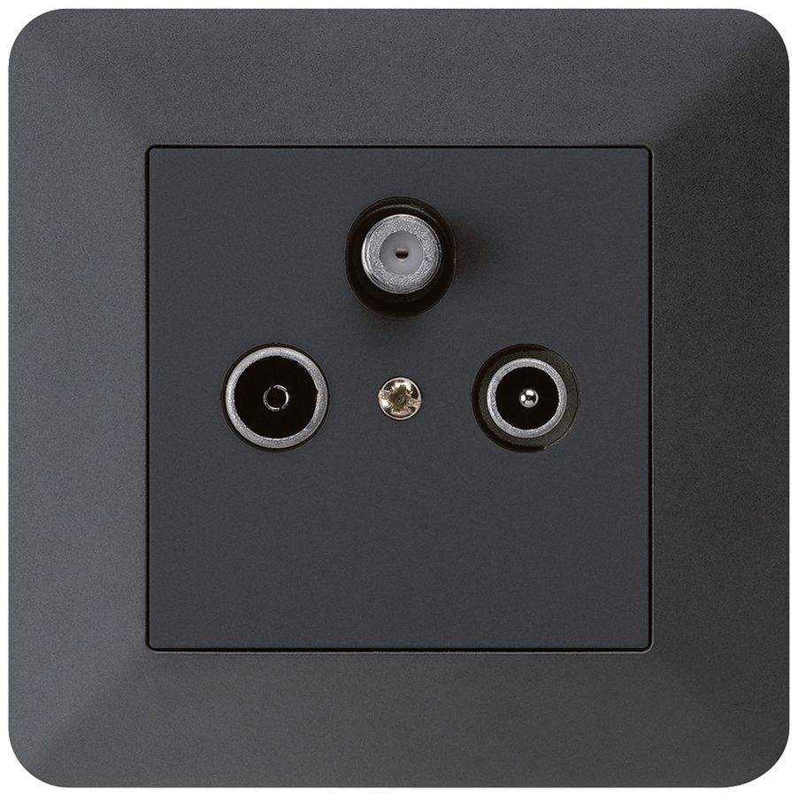 Prise d'antenne ENC kallysto.trend R/TV/SAT noir