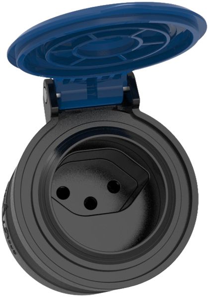 Kupplungssteckdose ELBRO T13 IP55 Gummi schwarz