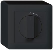 AP-Schwenktaster 0<-1/1L schwarz kallysto mit Drehgriff