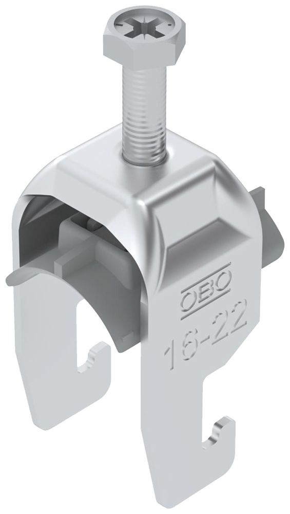 Fixation rapide BET 2056 pied à U matière synthétique 16…22mm 1×câble aluminium