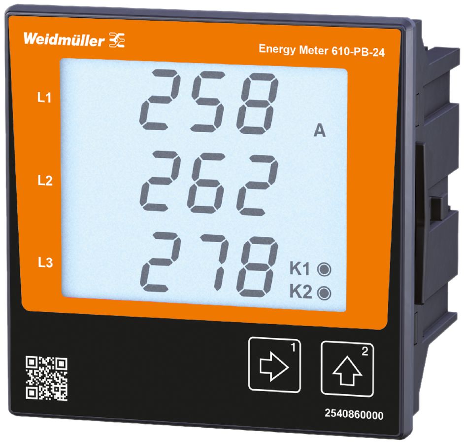 Compteur d'énergie Weidmüller ENERGY METER 610-PB-24