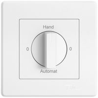 UP-Drehschalter EDIZIO.liv SNAPFIX® Drehgriff 2/1L 0-Hand-0-Automat ws