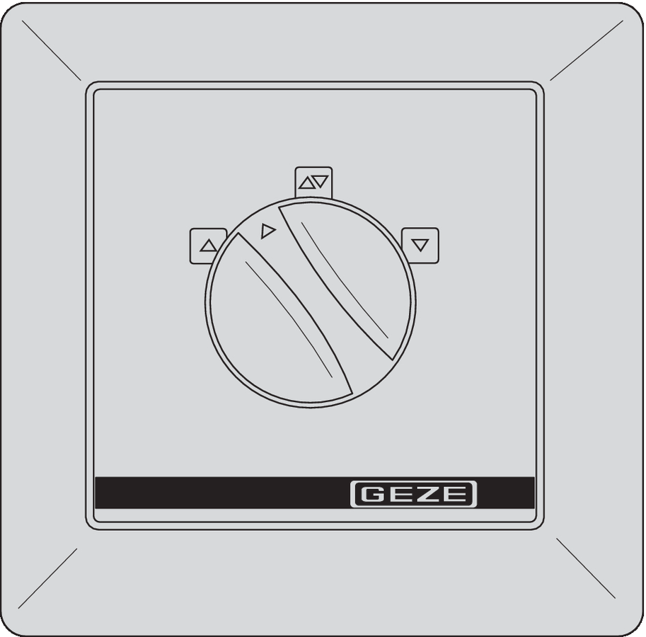 Bouton/interrupteur d'aération AS500 LTA-LSA, ENC GEZE