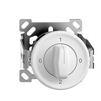 AP-Drehschalter STANDARDdue 2/1L weiss mit Drehgriff