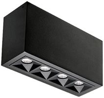 Plafonnier LED SG Inspire 8W 490lm 940 VAR 160×59mm noir