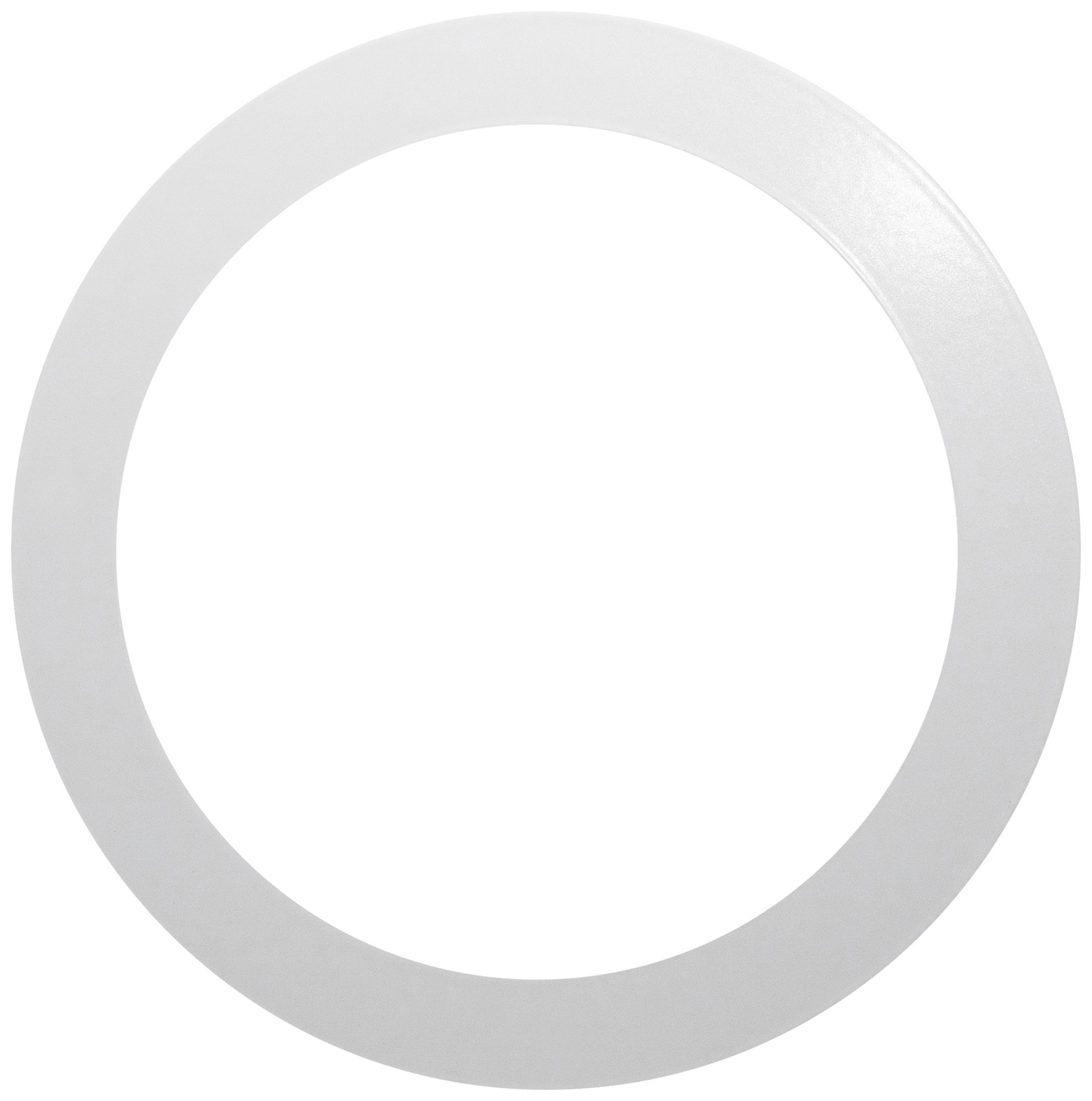 Bague de recouvrement DOTLUX CIRCLEugr acier Ø260×1mm blanc