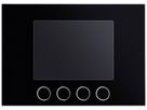 Frontplatte für Displaymodul Urmet Alpha, IP55, schwarz