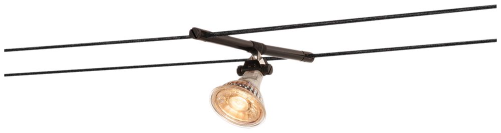 Supporto per lampada COSMIC p.TENSEO, GX5.3 35W orientabile 2 pezzi IP20 nero