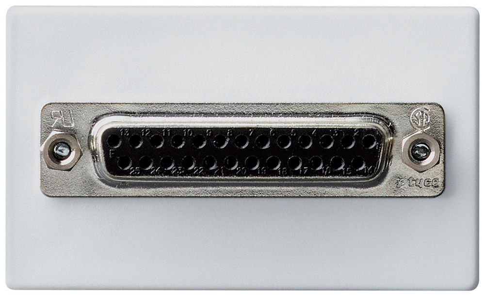 EB-Montageset Hager D-Sub 25L FLF 3/5 weiss