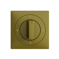Frontset EDIZIOdue 4-1-2-3 olive 60×60mm für Drehschalter