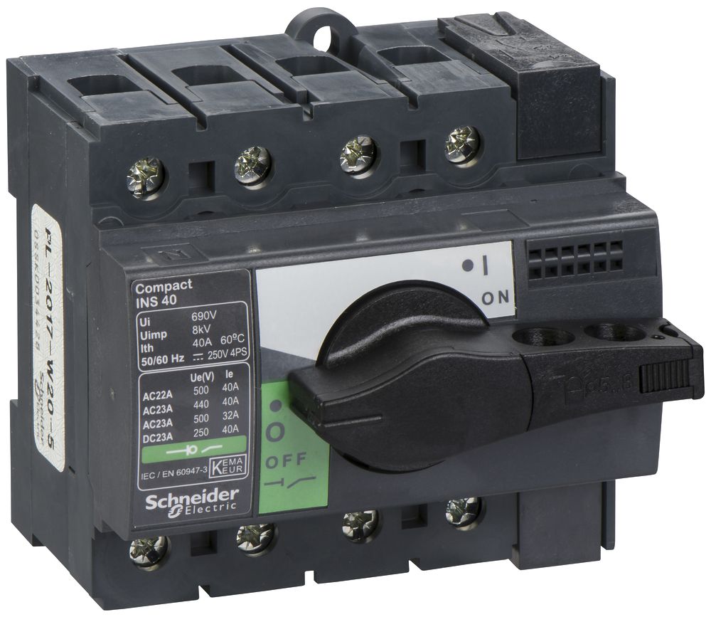 EB-Lasttrennschalter Schneider Electric NS-I 40 4L grau/schwarz