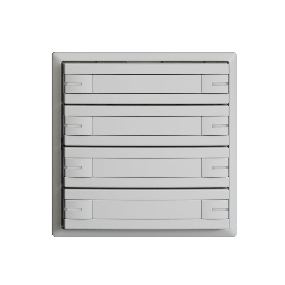 Poussoir KNX RGB EDUE, 250mW, a.LED RGB, a.papier, 8×poussoir, 1×touche, grc