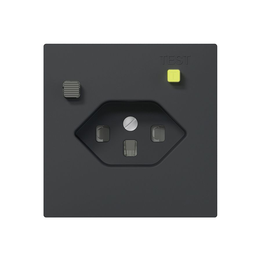 UP-FI-Steckdose SIDUS E T23 30mA, shutter, anthrazit