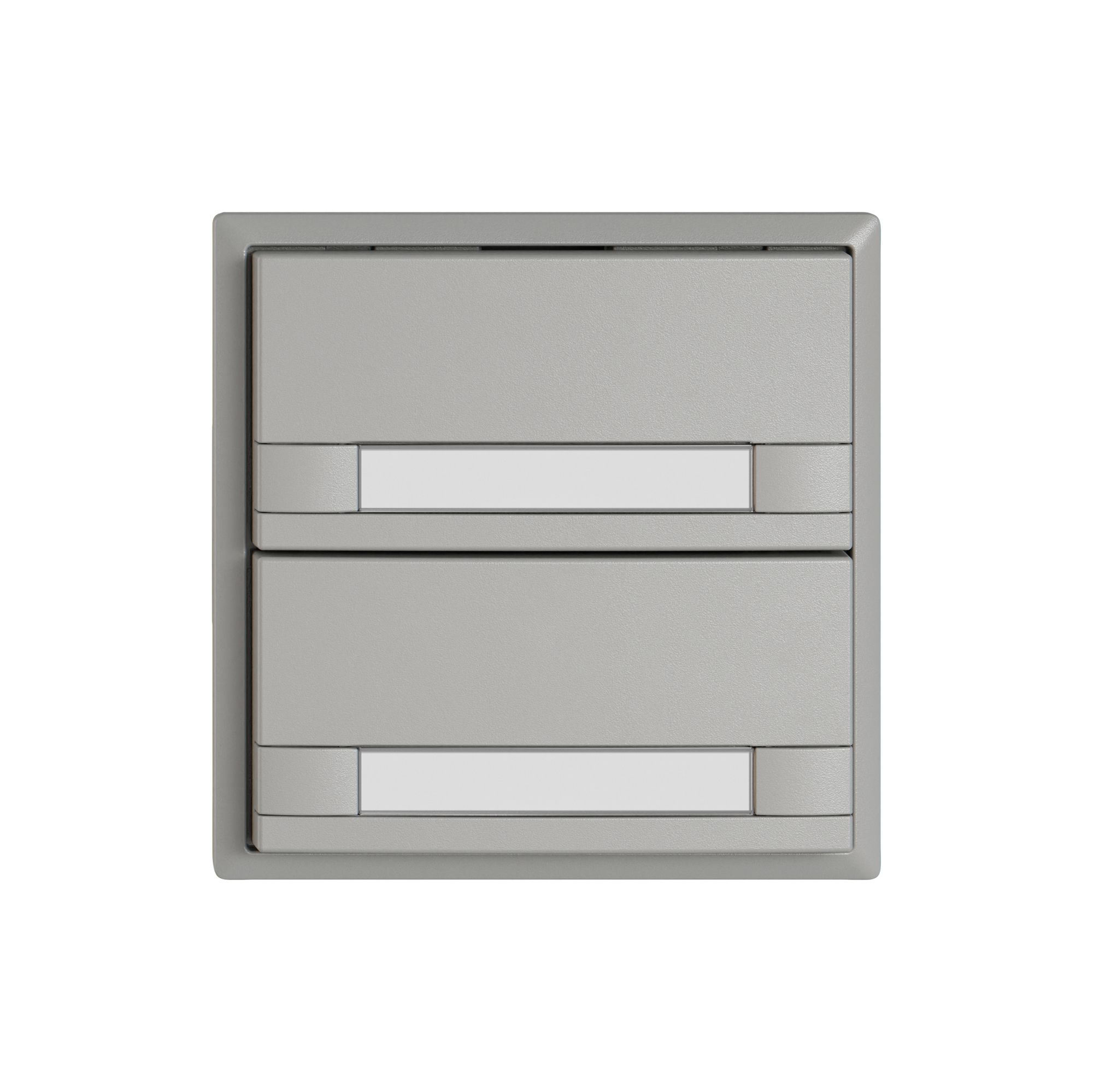 Pulsante KNX RGB EDIZIO.liv SNAPFIX® sensore temp.s.LED targ.2× com.2T grc