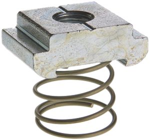 Plot d'ancrage Woertz, acier zingué, M5, avec ressort et vis