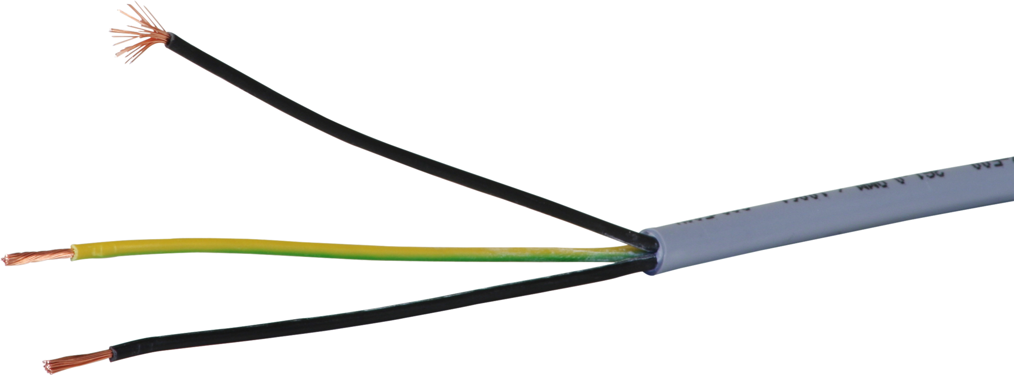 Câble de commande LiYY 3×1mm² numéroté gris