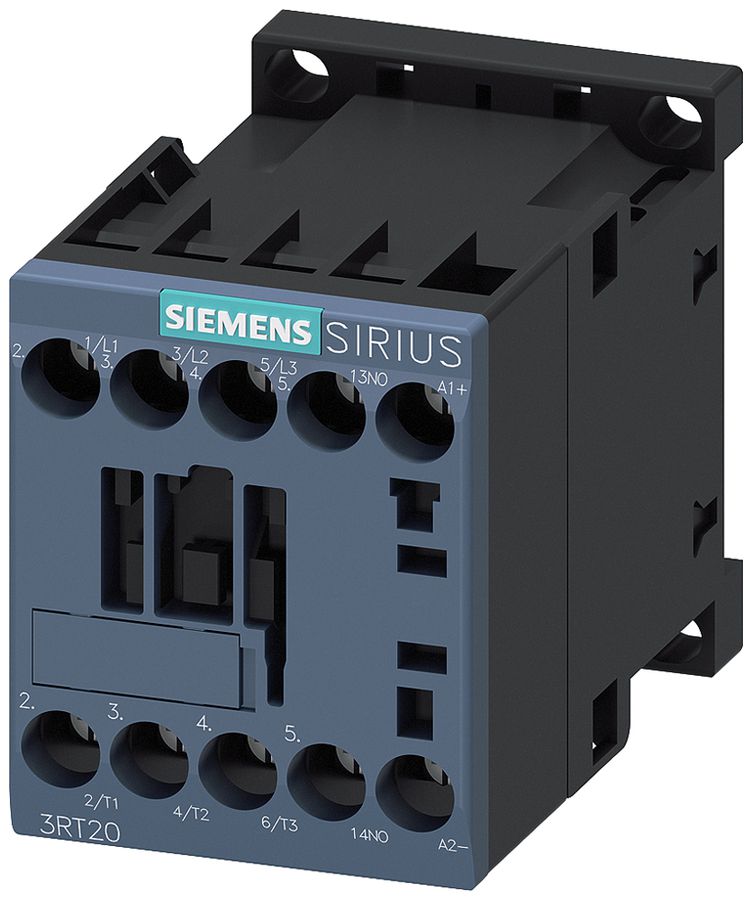 Contacteur de puissance Siemens SIRIUS 3RT2 24VDC 3P 7A +1F+diode à vis