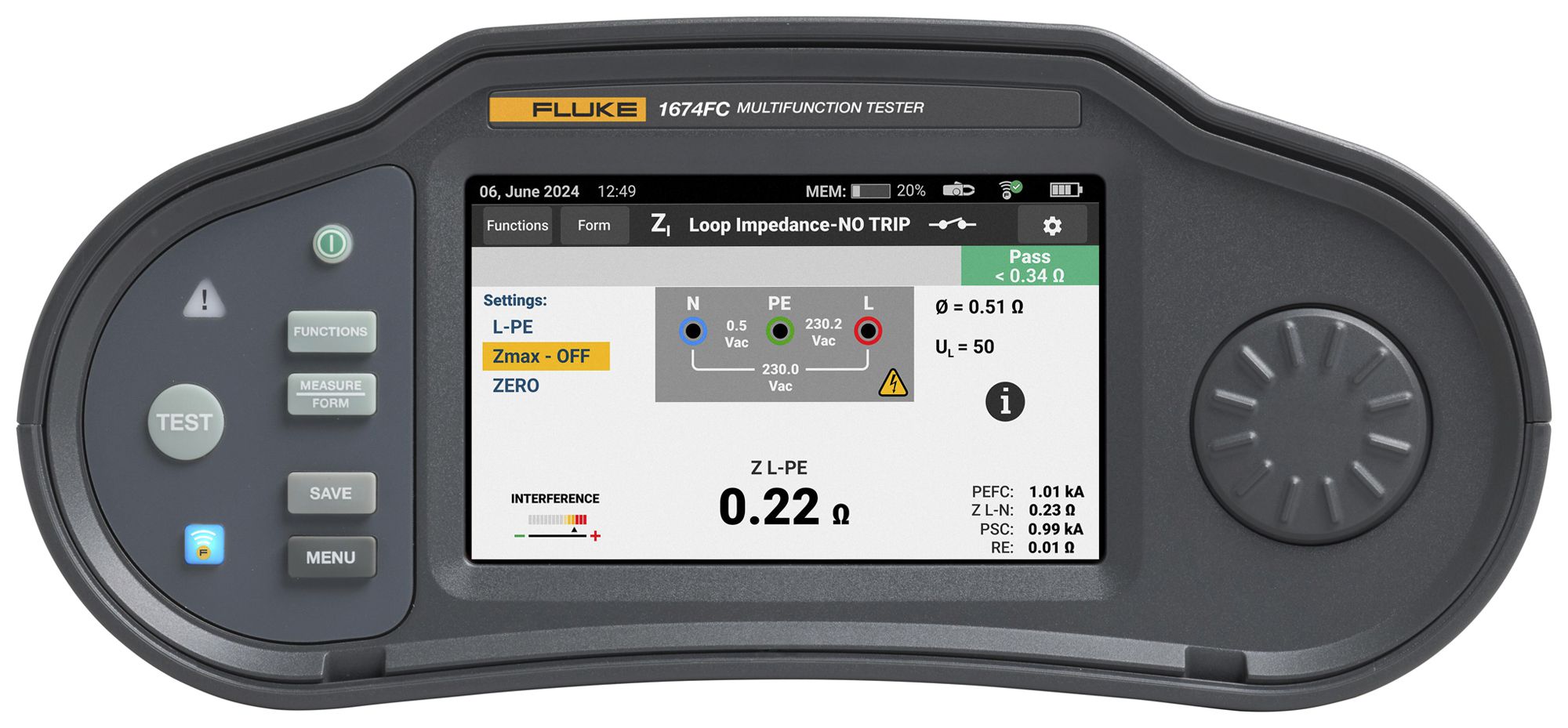 Installationstester Fluke 1674FC CH/1630/FTT