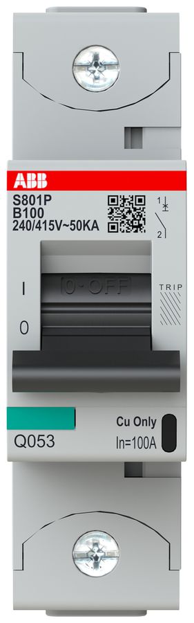 Leitungsschutzschalter ABB S801P-B100 1P 230V B-100A 50kA 1.5TE