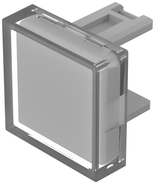 Capot à poussoir EAO31 15×15mm transparent, transparent