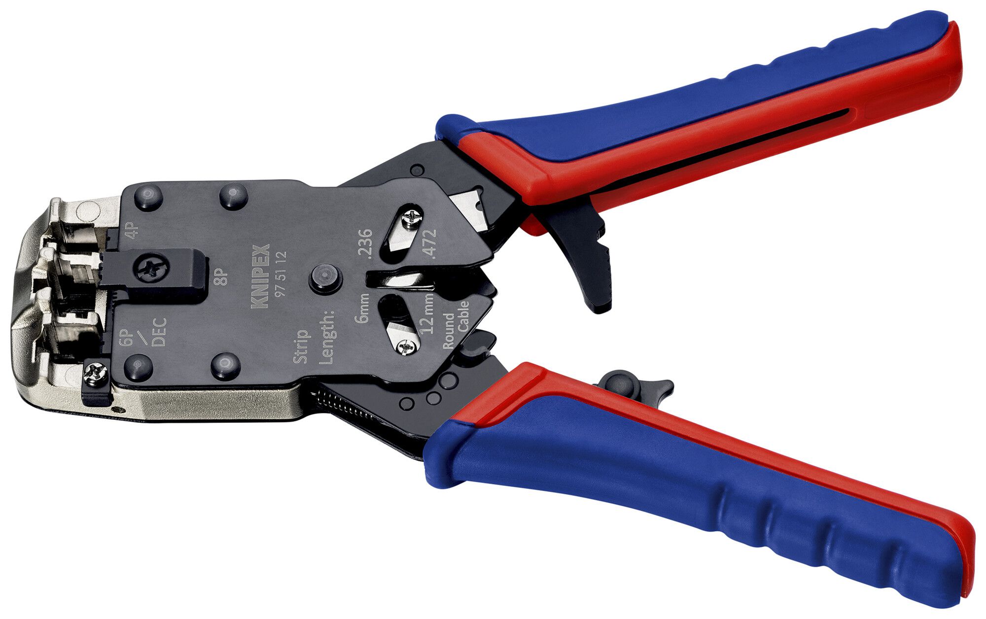 Crimpzange KNIPEX für Westernstecker, 200mm