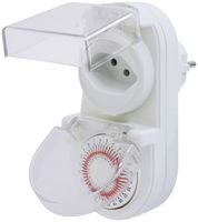 Zeitschaltuhr Steffen analog IP44 T12/T13 KS 24h mit 30min Interv.