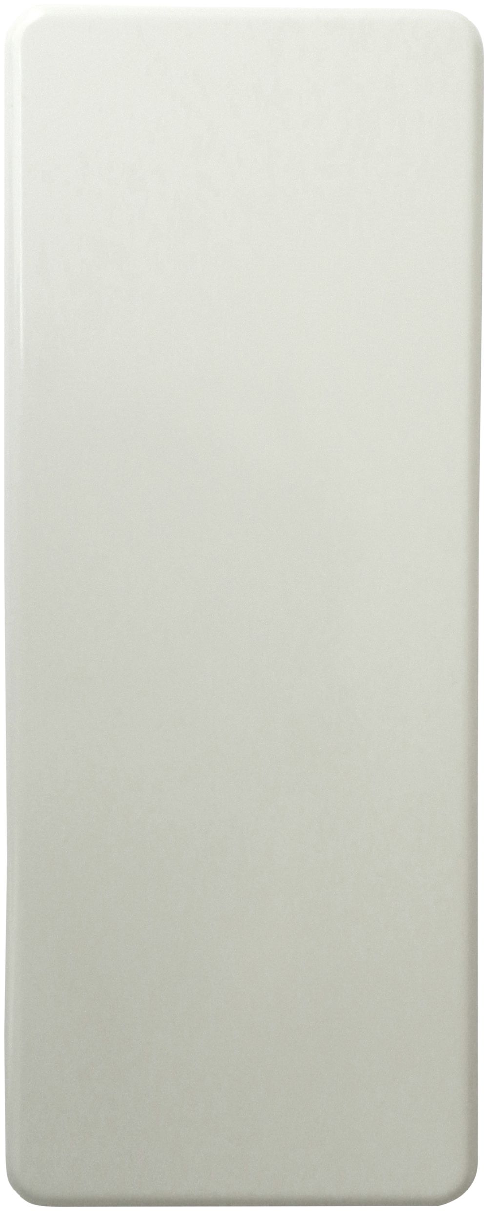 Plaque de rec. grd.II-II-II blanc, 106×266mm, sans découpe