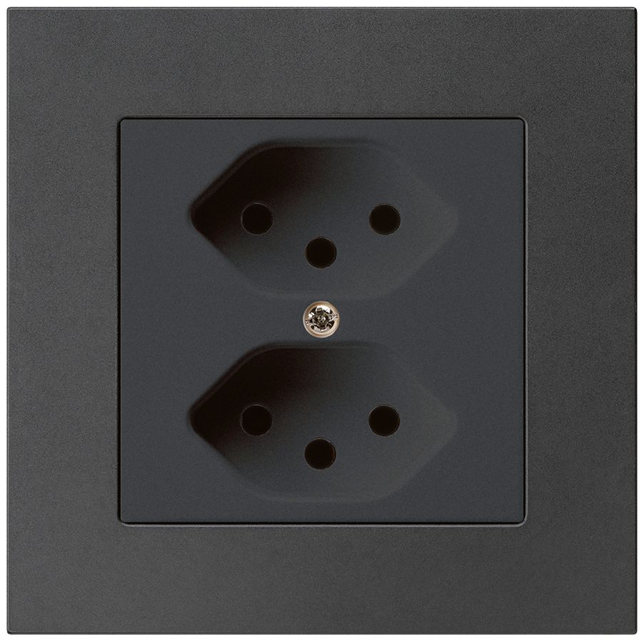 UP-Steckdose kallysto.pro 2×T13 schwarz