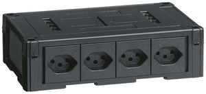 Consolidation Point Hager avec 4 pièces 1×T13 noir