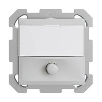 UP-Taster mit Namensschild EDIZIOdue hellgrau