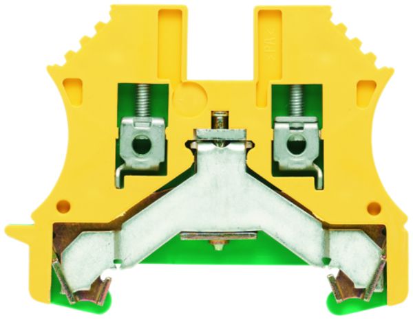 Borne de protection Weidmüller WPE connexion à vis 2.5mm² vert/jaune