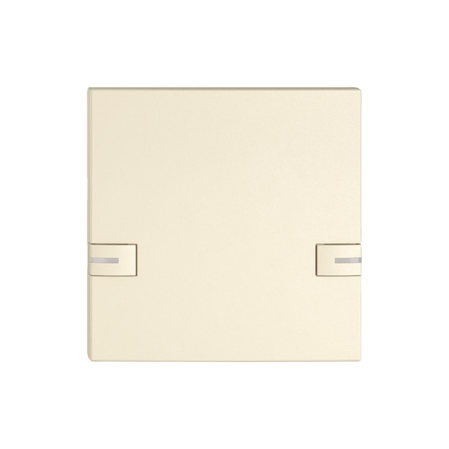 Poussoir 1/1 EDIZIO.liv SNAPFIX® p.KNX&UNI a.LED 2×comm.simple cr