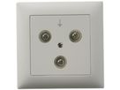 UP-Erdsteckdose EDIZIOdue 3 Stecker für Potentialausgleich