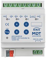 REG-LED-Betriebsgerät KNX MDT AKD-0424R.02 4-Kan 96W 12…24V 4TE