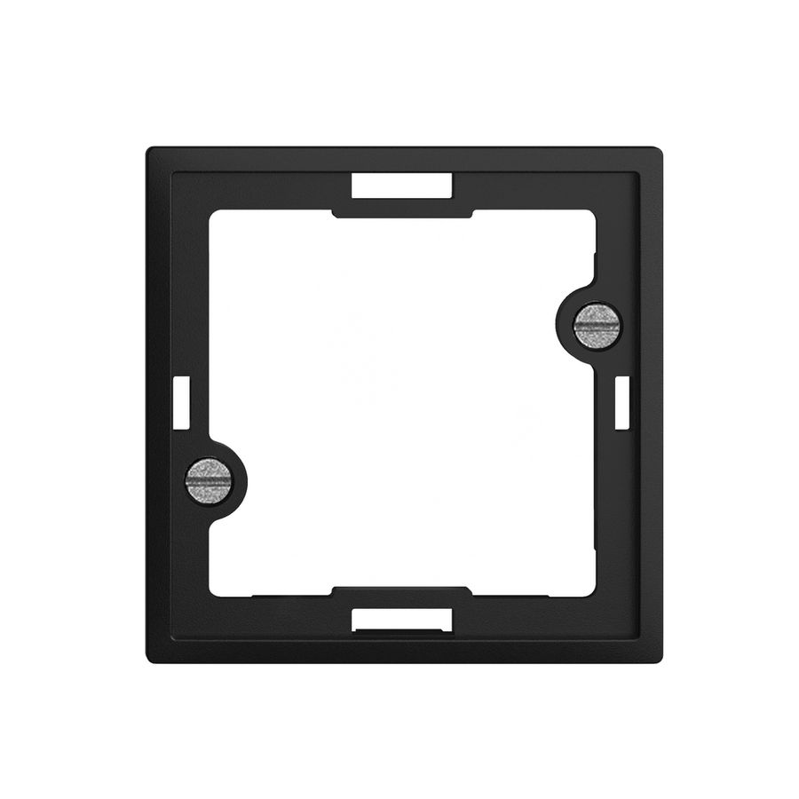 Placca frontale EDIZIOdue nero per lampada spia piatta