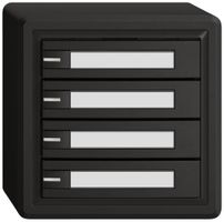 Pulsante universale AP EDIZIO.liv UNI SNAPFIX® c.LED RGB 4× com.1T targ.ne