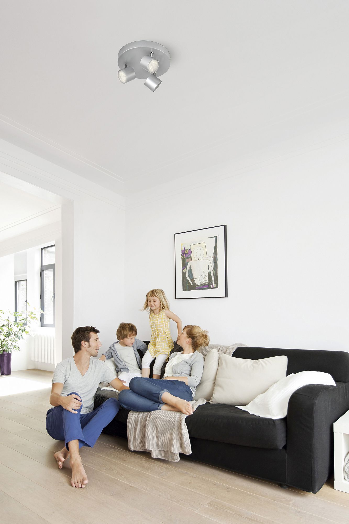 LED-Deckenleuchte Promo 3×4.5W 2700K 1500lm alu