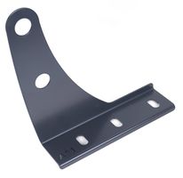 Schneefang Glaromat Stütze A11 für 2 Rohre 1/2" Chromstahl, anthrazit