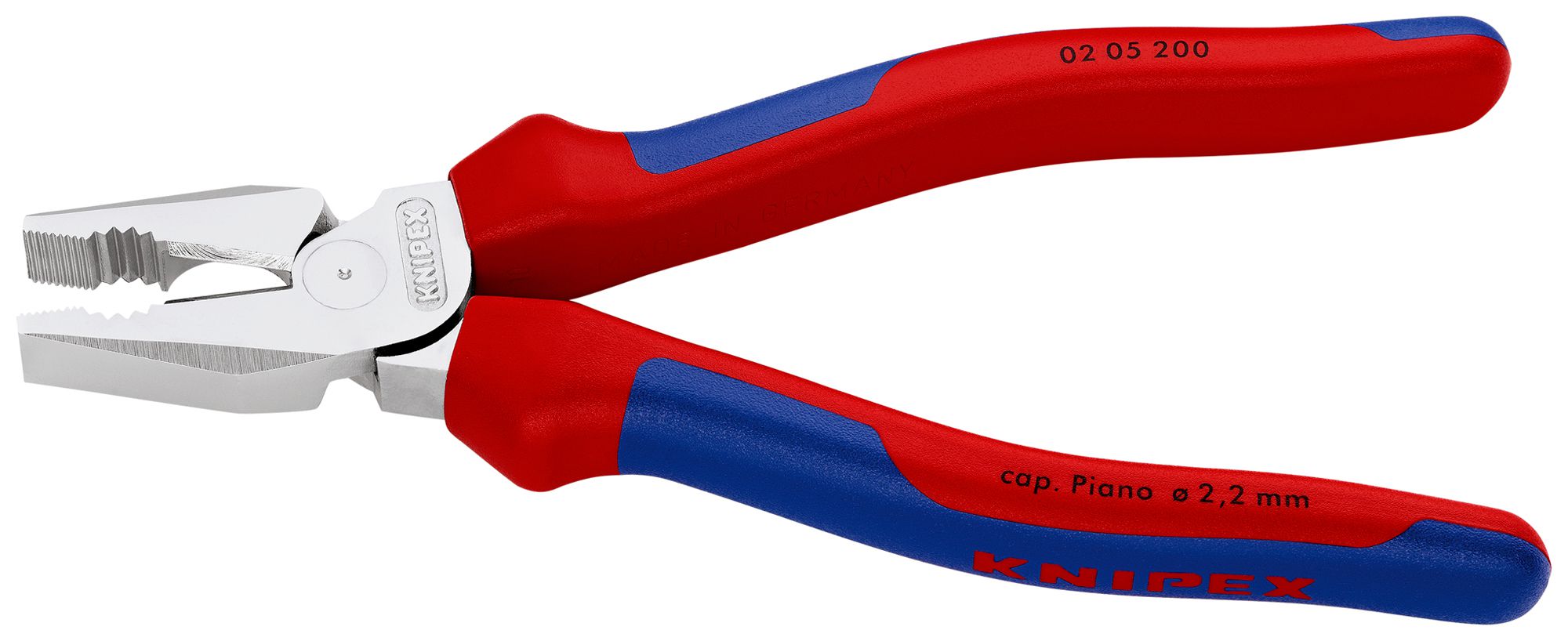 Pinza universale KNIPEX 200mm Ø2.2…2.8mm/13mm, 25mm²