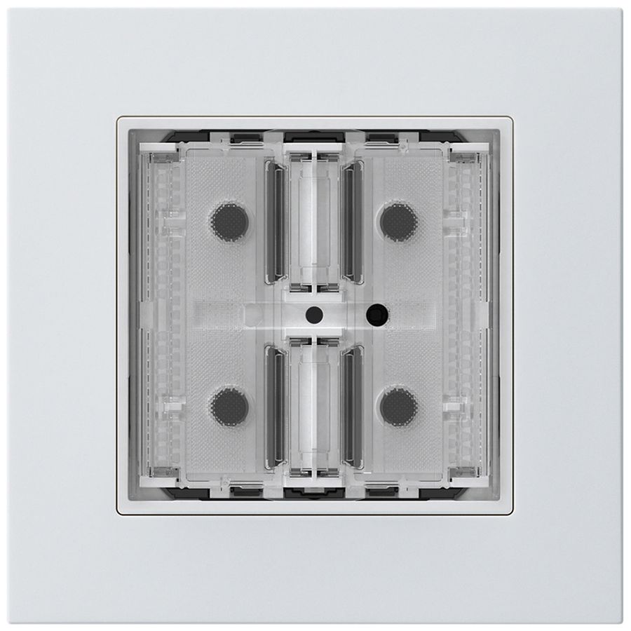 Poussoir KNX ENC KPR p.2×touches 4×points actionnables LED blanc